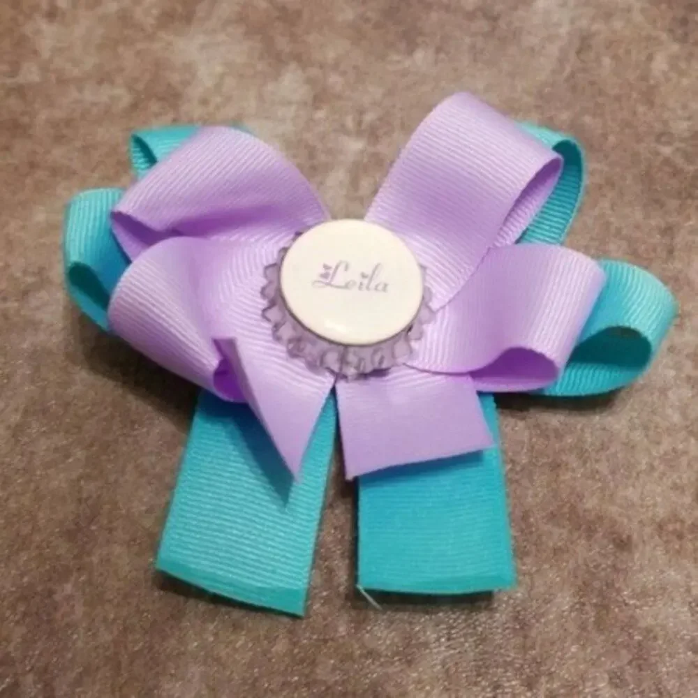 Handmade Girls Hairbow Bundle, Leila and L, Clips Flower - Picture 5 of 5
